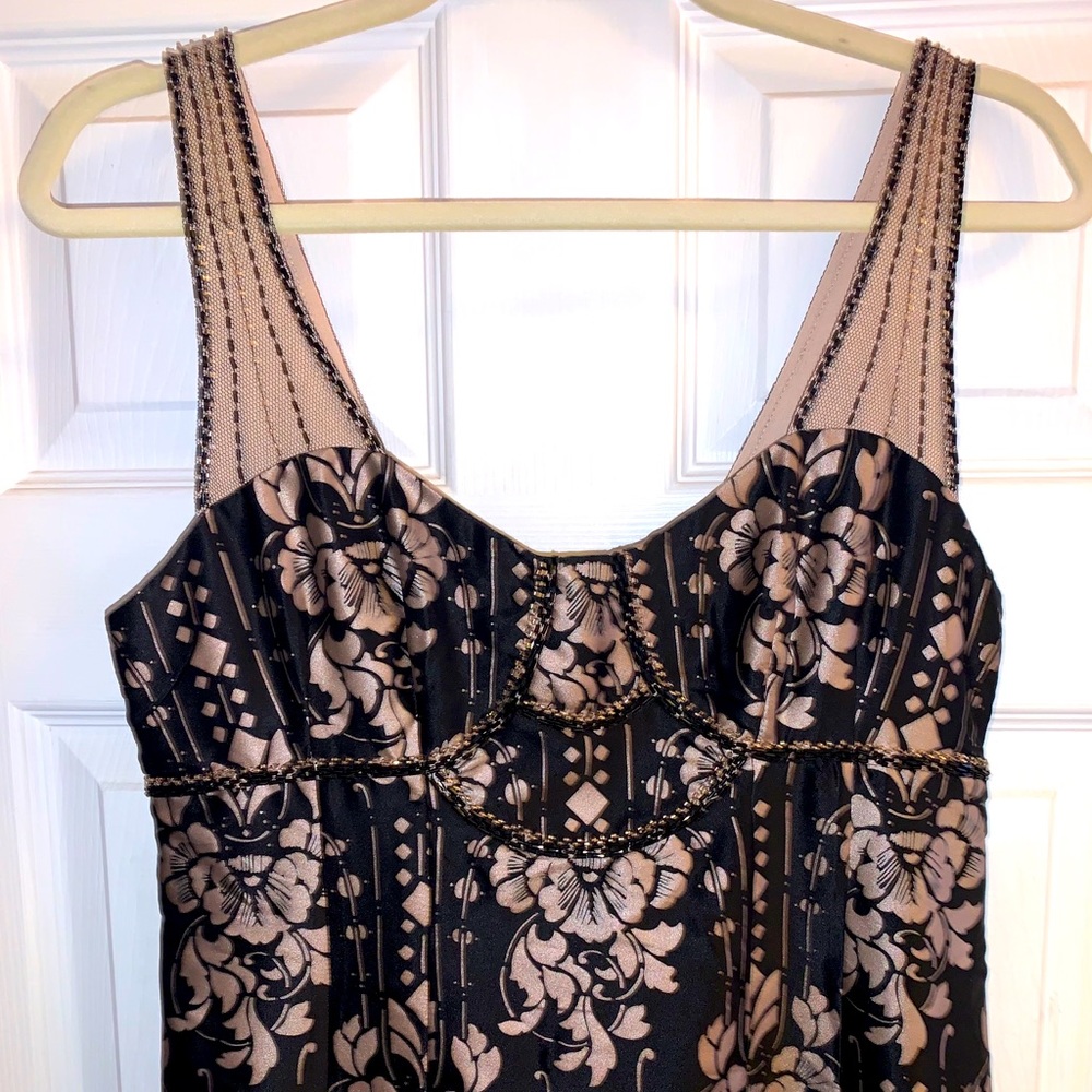 Nanette Lepore Mini Silk Beaded Dress